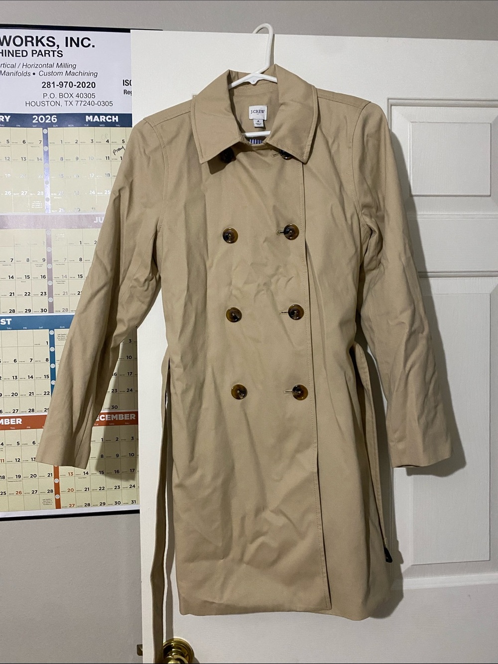 J.Crew Icon Trench Coat Women's Brown Size 4